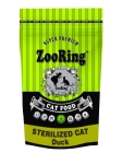 Корм для стерилизованный кошек и кастрированных котов ЗооРинг Sterilized Утка 1,5 кг