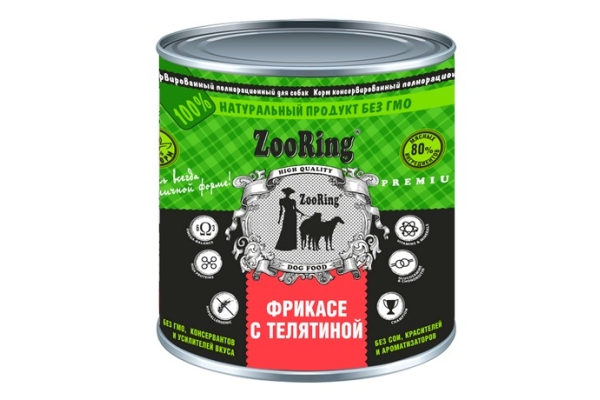 Консервированный корм для собак ZooRing в ассортименте