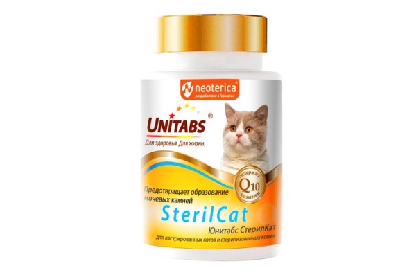 Витамины для кошек Юнитабс СтерилКет Q10