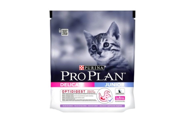 Сухой корм для котят Purina Pro Plan Delicate Junior с чувствительным пищеварением с индейкой