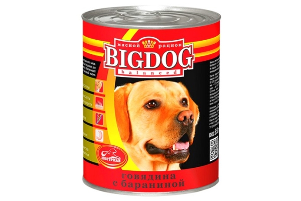 Консервированный корм для собак Зоогурман Big Dog Говядина с бараниной
