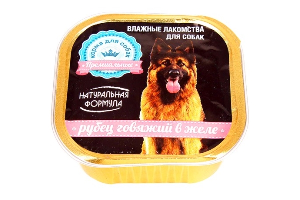 Консервированный корм для собак Натуральная формула Рубец говяжий/Желе
