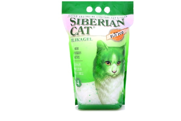 Наполнитель для кошачьего туалета силикагелевый Сибирская кошка, Элита ЭКО