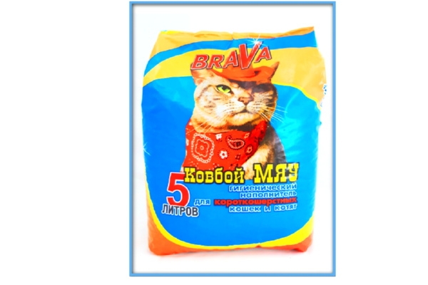 Наполнитель минеральный для кошачьего туалета КОВБОЙ МЯУ «BRAVA»