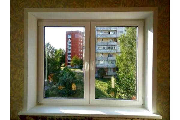 Пластиковое окно в квартиру с установкой VEKA 1400*1300