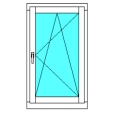 Пластиковое окно KBE 70 (одностворчатое)