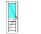 Балконная дверь Rehau Blitz New  (поворотная)
