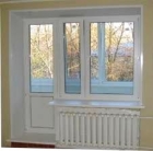 Пластиковая балконная дверь с окном VEKA