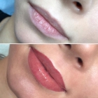 Перманентный макияж губ полное заполнение